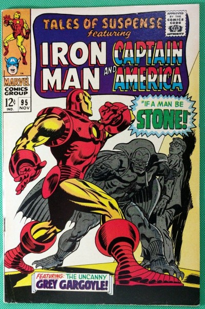 Tales of Suspense (1959) #95 VF- (7.5) Iron Man vs Grey Gargoyle