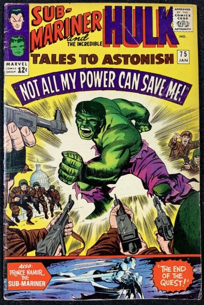 Tales To Astonish (1959) #75 VG (4.0) Hulk & Sub-Mariner double feature 