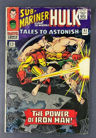 Tales To Astonish (1959) #82 VG- (3.5) Iron Man Sub-Mariner Battle Cover Colan