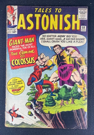Tales to Astonish (1959) #58 VG- (3.5) Giant-Man Wasp Jack Kirby Dick Ayers