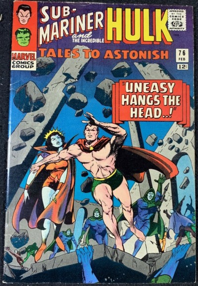 Tales To Astonish (1959) #76 FN (6.0) Hulk & Sub-Mariner double feature 
