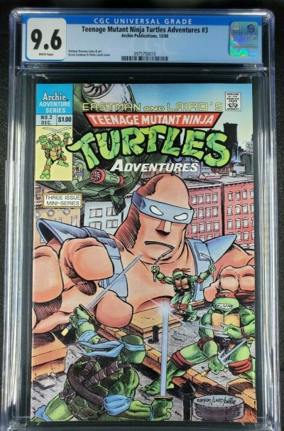 Teenage Mutant Ninja Turtles Adventures #3 (1988) CGC 9.6 NM+ WP 3975750010|