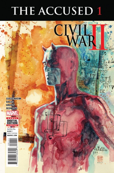 The Accused (2016) #1 VF/NM David Mack Daredevil Cover Civil War II