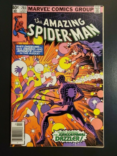 The Amazing Spider-Man #203 (1980) VF (8.0) 3rd appearance Dazzler|