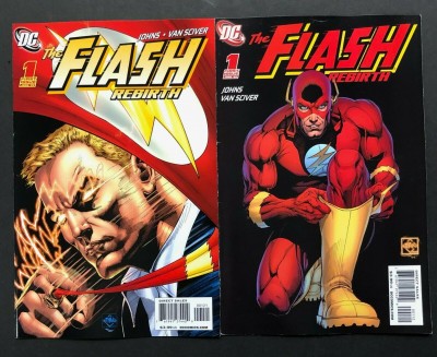 The Flash: Rebirth (2009) #1 VF- Variant & 2nd Printing Variant Set Van Sciver