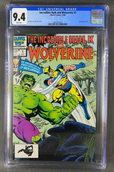 The Incredible Hulk and Wolverine (1986) #1 CGC 9.4 White Pages (3822923014)