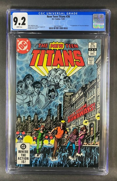 The New Teen Titans (1980) #26 9.2 & #27 9.4 CGC Graded White Pages George Perez