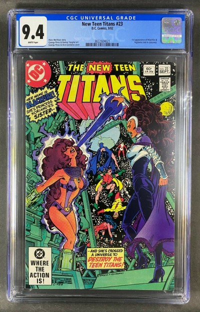 The New Teen Titans (1980) #23 CGC 9.4 1st App Blackfire/Vigilante (3822924021)