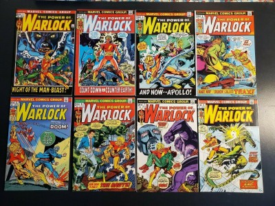 The Power of Warlock (1972) #1-8 higher grade lot of 8 F/VF MCU debut coming|