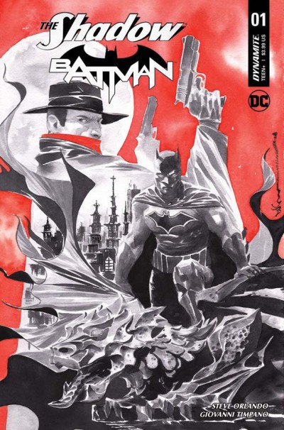 The Shadow/Batman (2017) #1 VF/NM Dustin Nguyen Cover Dynamite DC