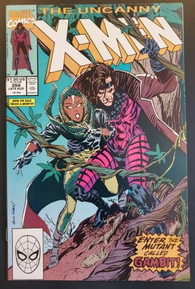 The Uncanny X-Men #266 1990 1st App of Gambit Marvel Key Issue NM-             |