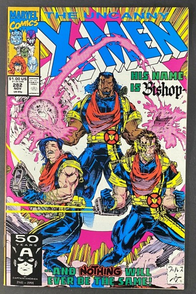 The Uncanny X-Men (1981) #282 NM- (9.2) 1st App Bishop Whilce Portacio Art