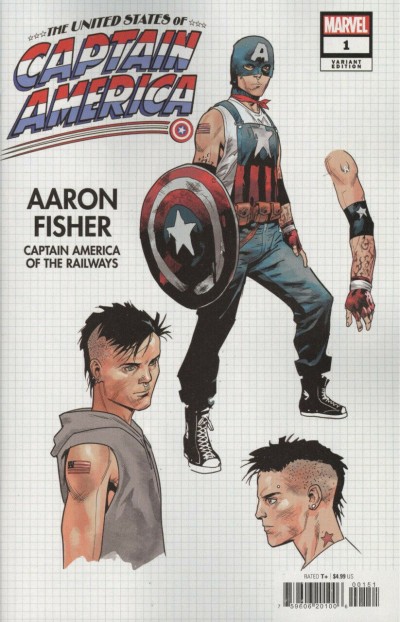 The United States of Captain America (2021) #1 of 5 VF/NM Design Variant Cover