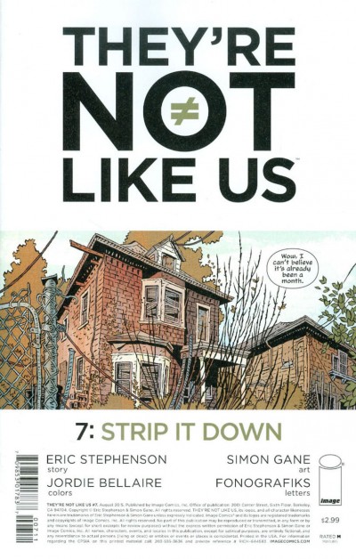 THEY'RE NOT LIKE US (2014) #7 VF/NM IMAGE COMICS