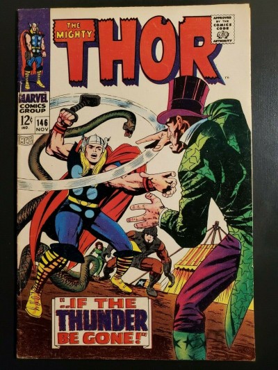 THOR #146 (1967) FN (6.0) Inhumans origins begins Jack Kirby Stan Lee|
