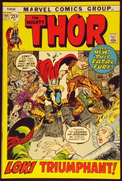 THOR #194 FN/VF PICTURE FRAME COVER