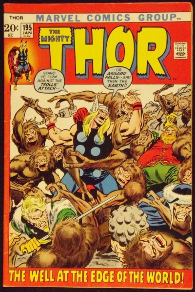 THOR #195 FN MANGOD PICTURE FRAME COVER