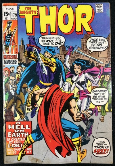 Thor (1966) #179 VG/FN (5.0) last Kirby issue