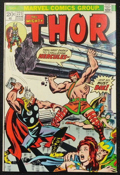 Thor (1966) #221 NM (9.4) Hercules John Buscema Cover & Art