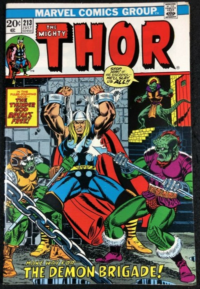 Thor (1966) #213 FN/VF (7.0) vs Demon Brigade