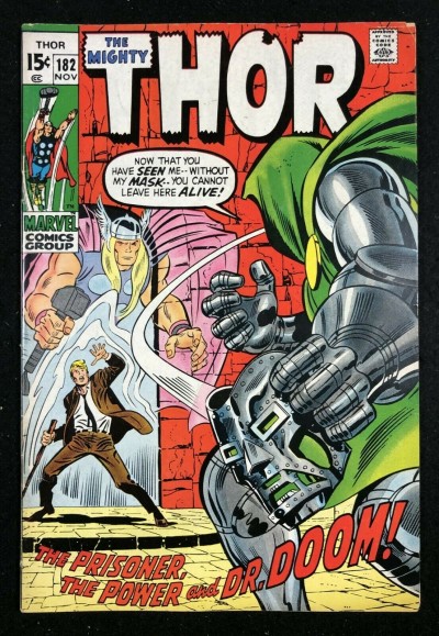 Thor (1966) #182 VG+ (4.5) vs Doctor Doom cover & story