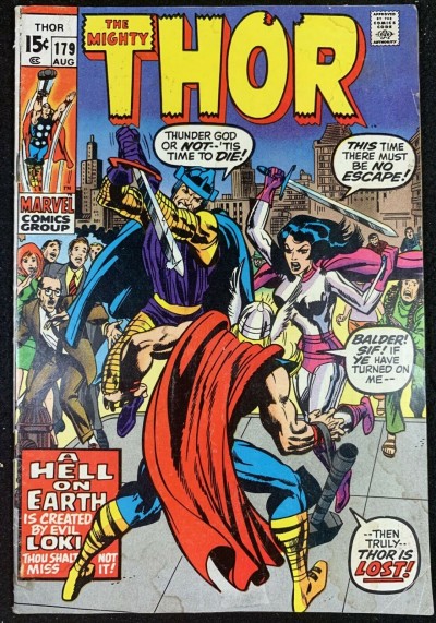 Thor (1966) #179 VG (4.0) Last Kirby Issue