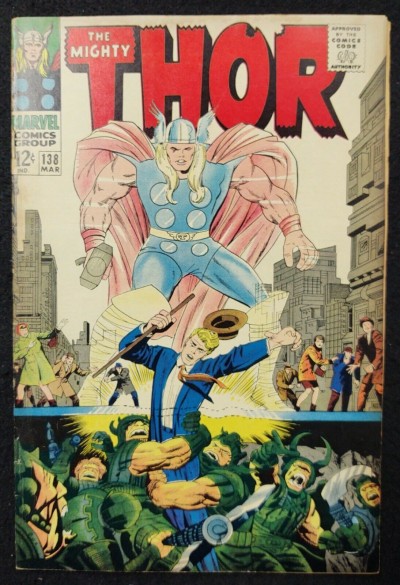 Thor (1966) #138 FN (6.0) Jack Kirby Cover & Art 1st Orikal Dr. Donald Blake