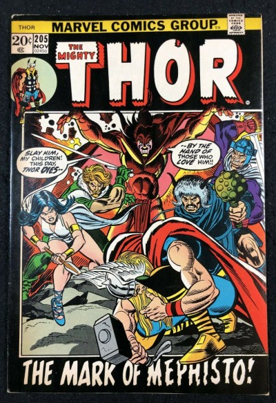 Thor (1966) # 204 VF- (7.5) vs Mephisto Hitler app picture frame come