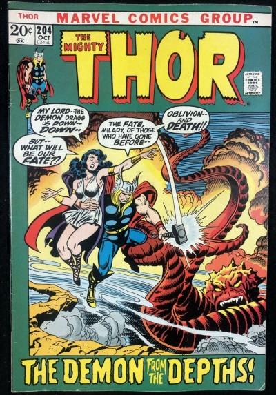 Thor (1966) #204 FN+ (6.5) Mephisto app picture frame cover