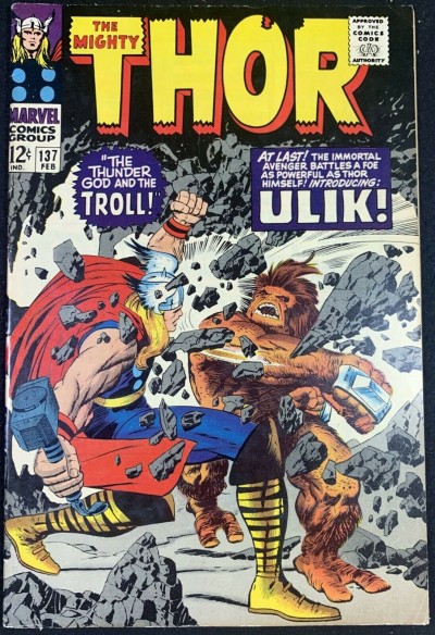 Thor (1966) #137 FN (6.0) 1st App Ulikthetroll