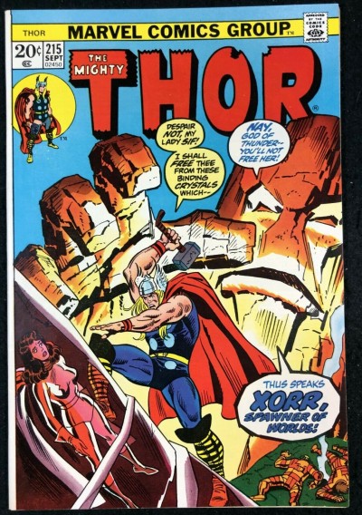 Thor (1966) # 215 NM (9.4) Origin Xorr