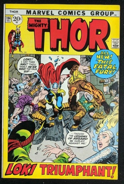 Thor (1966) #194 FN (6.0) Loki app picture frame cover