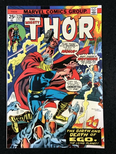 Thor (1966) #228 VF- (7.5) with Hercules Firelord Galactus Vs Ego