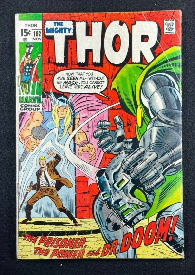 Thor (1966) #182 VG (4.0) Doctor Doom John Buscema Cover and Art