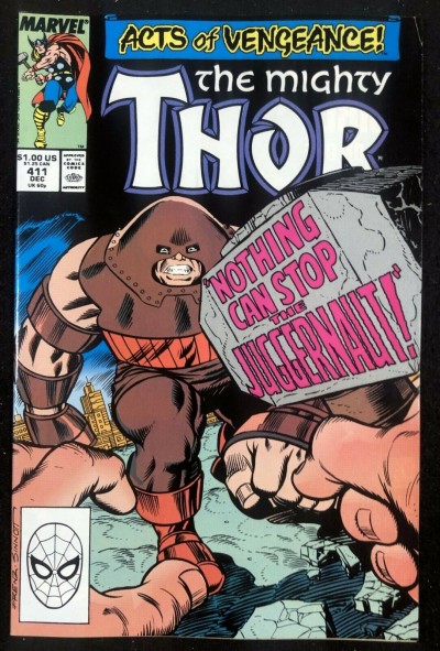 Thor (1966) #411 VF+ (8.5) 1st app New warriors Juggernaut cover