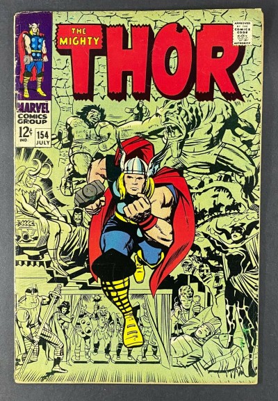 Thor (1966) #154 VG/FN (5.0) 1st App Mangog/Toag Jack Kirby Art