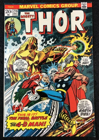 Thor (1966) #216 NM- (9.2) vs Xorr & Mecurio
