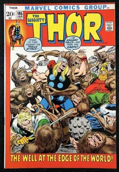 Thor (1966) # 195 VF/NM (9.0) Mangog Returns Picture Frame Cover
