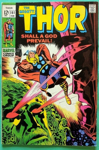 Thor (1966) #163 VF- (7.5) Galactus vs EGO battle cover