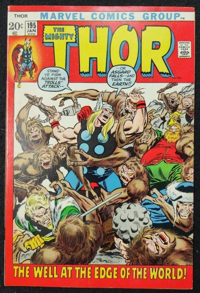 Thor (1966) #195 VF (7.5) Mangog Picture Frame John Buscema Cover