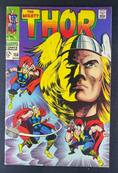 Thor (1966) #158 VF (8.0) Origin of Thor Retold Jack Kirby Cover & Art
