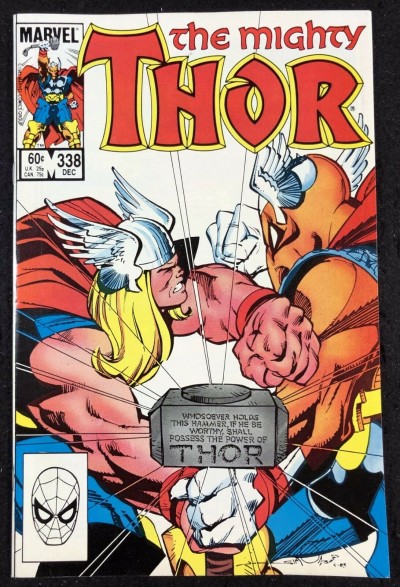 Thor (1966) #338 NM (9.4) Thor vs Beta Ray Bill Thor #126 Kirby cover swipe