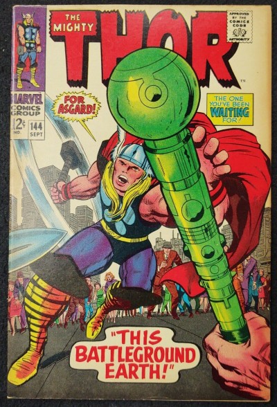 Thor (1966) #144 FN/VF (7.0) Jack Kirby Cover & Art