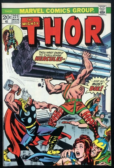 Thor (1966) #221 VF (8.0) Vs Hercules