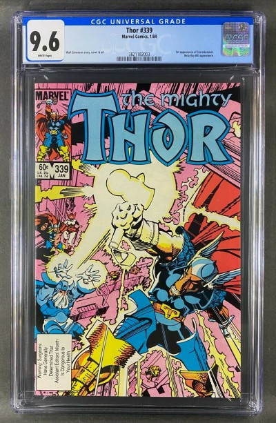 Thor (1966) #339 CGC 9.6 1st  App Stormbreaker Walt Simonson (3821182003)