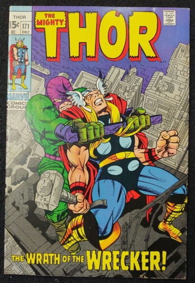Thor (1966) #171 FN/VF (7.0) Wrecker Jack Kirby Art