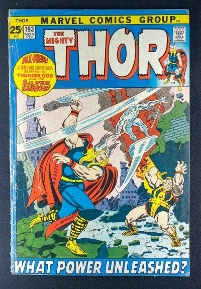 Thor (1966) #193 VG (4.0) 1st Kaggor the Tall John Buscema Picture Frame Cover