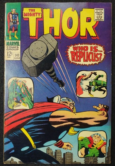 Thor (1966) #141 FN+ (6.5) Jack Kirby Cover & Art Replicus