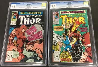 Thor (1966) 411 & 412 both CGC 9.6 1st app New Warriors (1099761013) (10997614) 