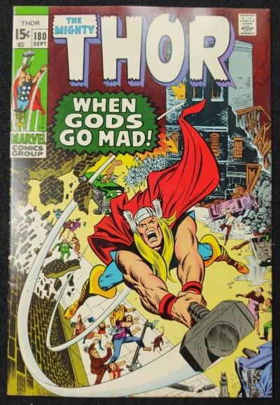 Thor (1966) #180 VF (8.0) Mephisto Loki Neal Adams Cover & Art